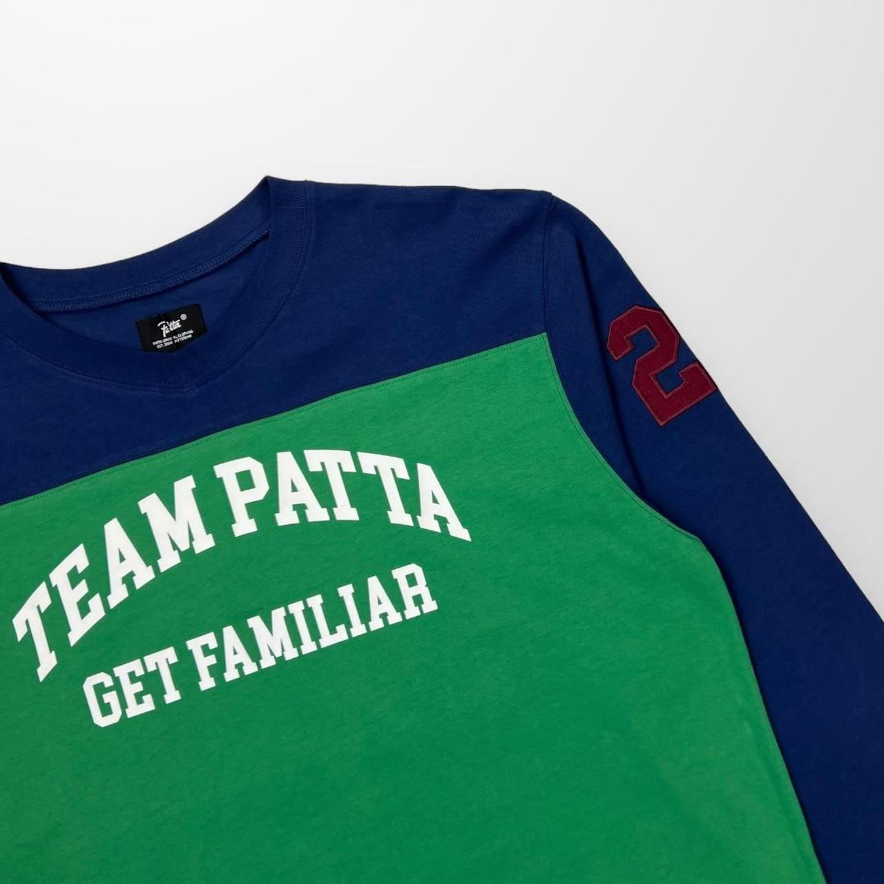 Patta Get Familiar Hockey Jersey / LS T-Shirt In Green & Navy