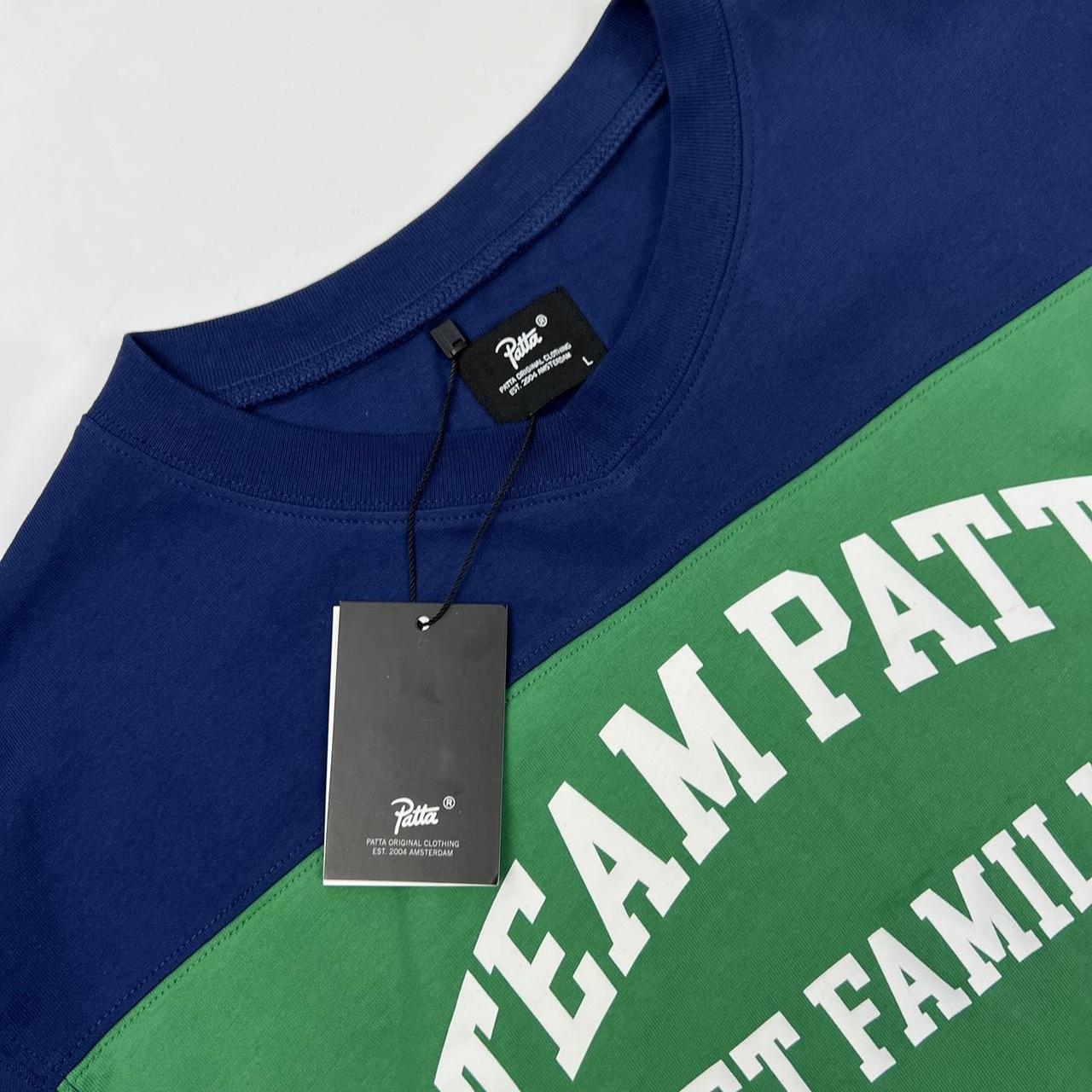 Patta Get Familiar Hockey Jersey / LS T-Shirt In Green & Navy