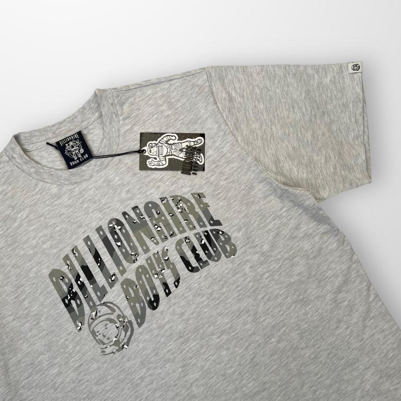 Billionaire Boys Club Camo Arch Logo T-Shirt In Heather Grey