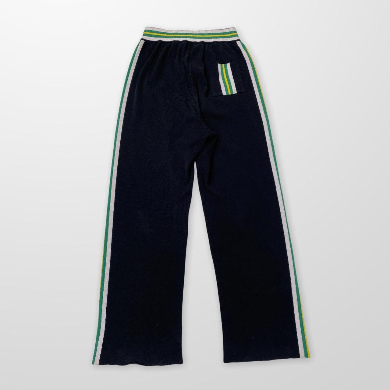 Palm Angels Jogging Bottoms In Black & Yellow