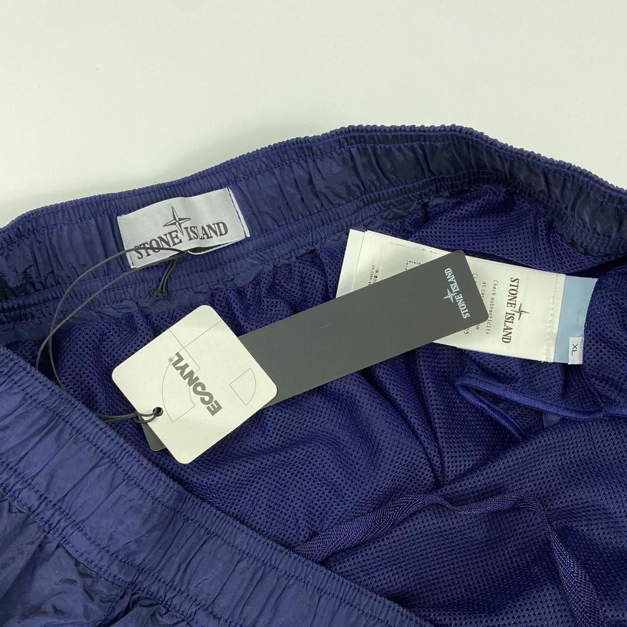 Stone Island Nylon Metal Shimmer Swim Shorts In Deep Blue