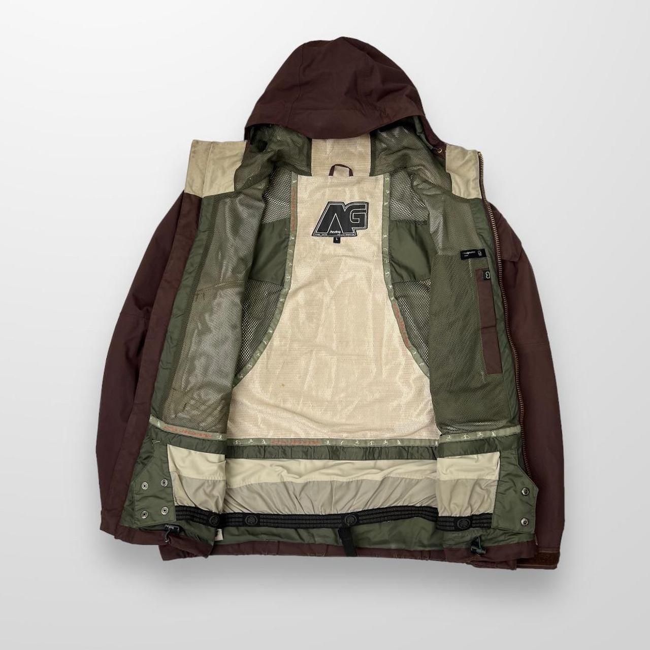 Vintage Burton Analog Snowboarding Jacket In Brown & Cream