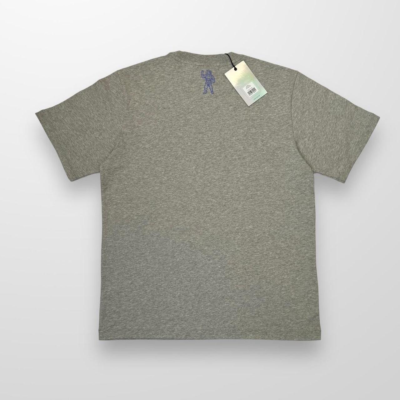 Billionaire Boys Club Static Logo T-Shirt In Heather Grey & Blue