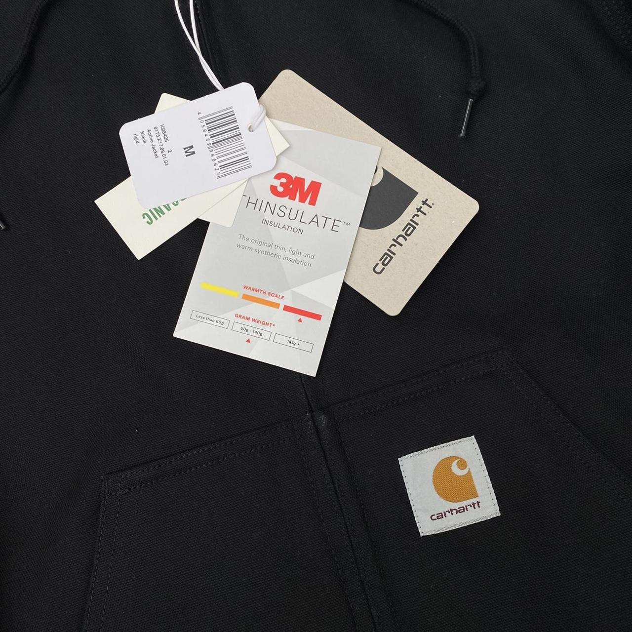 Carhartt WIP Active Jacket In Black Rigid (Winter Version)