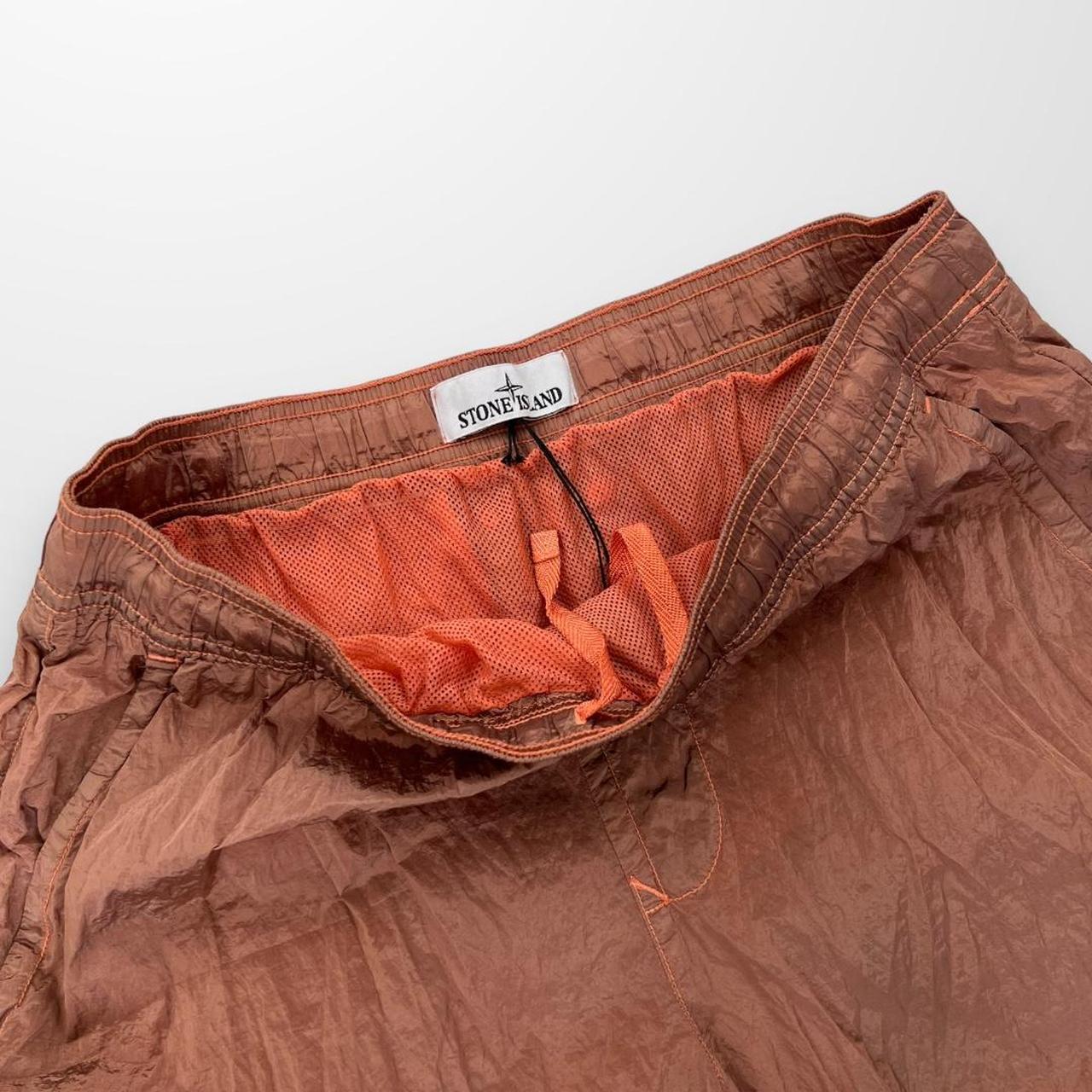 Stone Island Nylon Metal Shimmer Swimming Trunks / Shorts In Copper