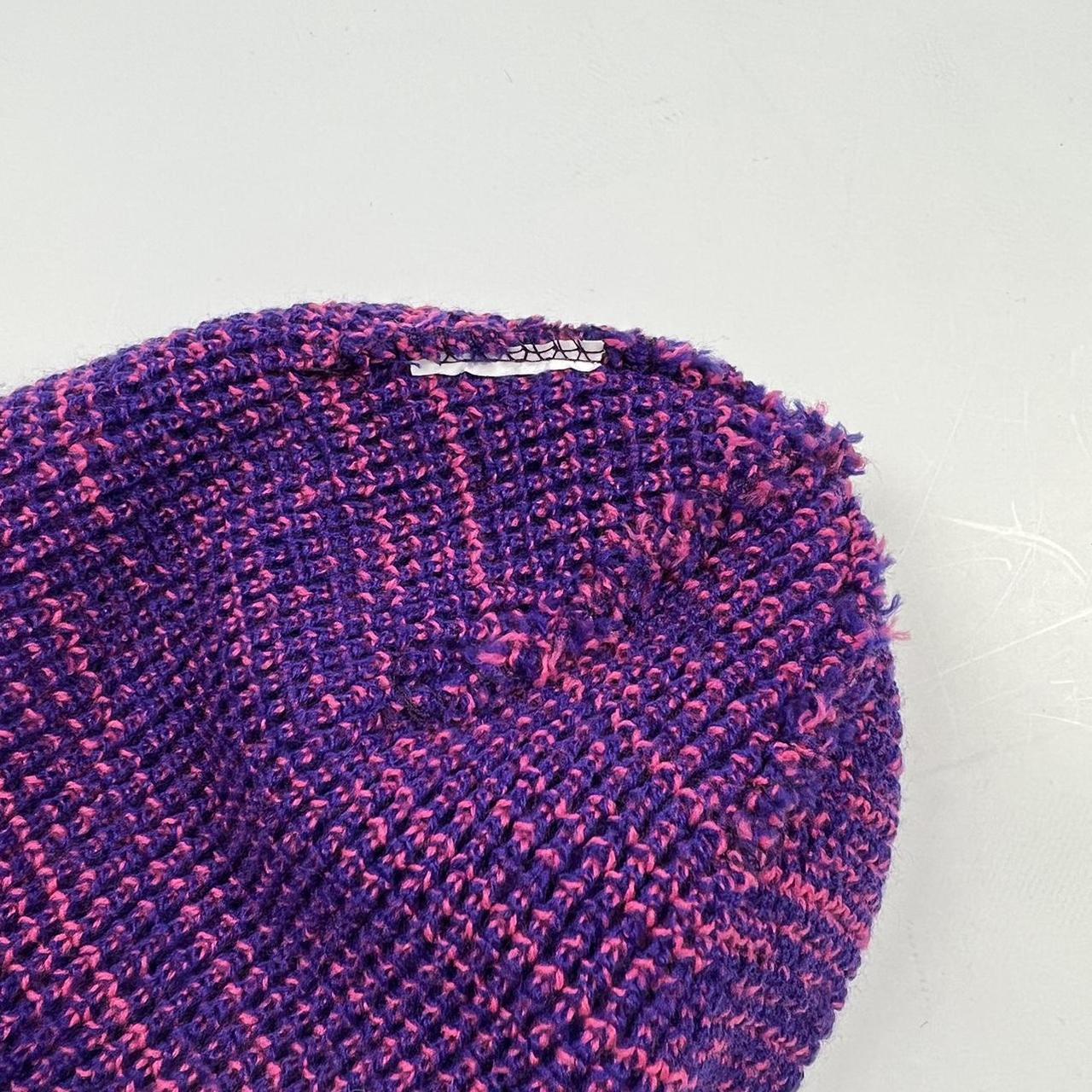 Palace Tri-Ferg Patch Beanie Hat In Purple