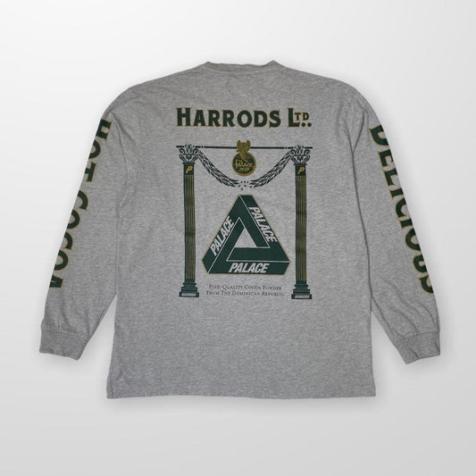 Palace Harrods Long Sleeve T-Shirt In Grey