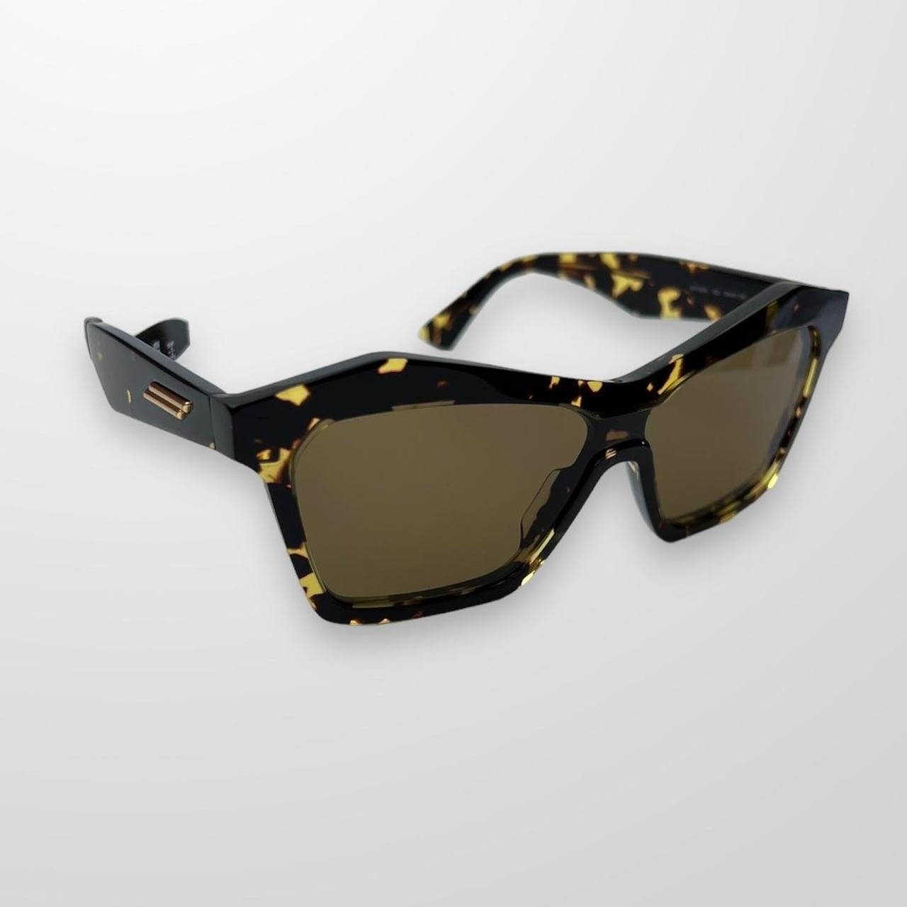 Bottega Veneta Sunglasses In Havana Brown