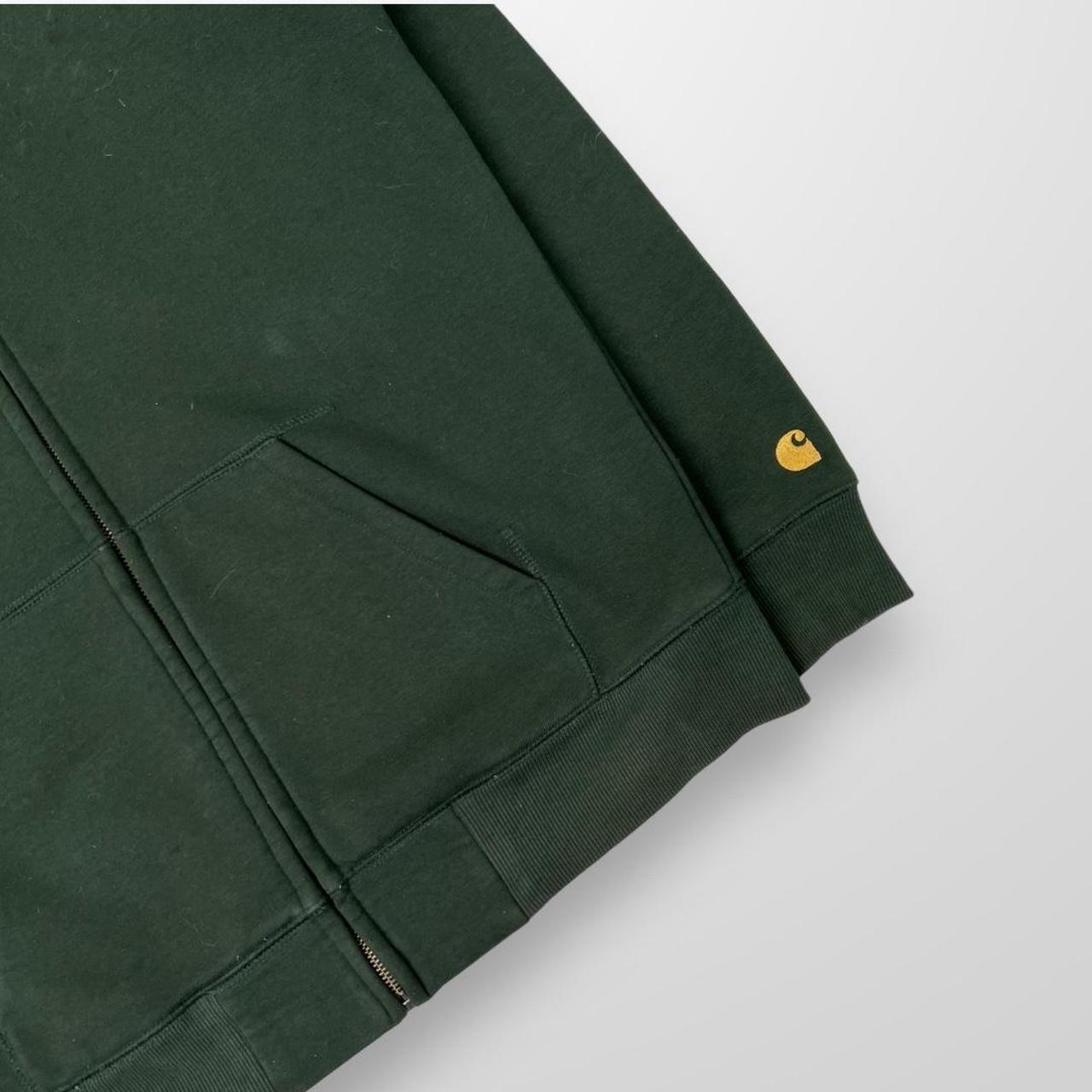 Carhartt WIP Zip Up Chase Hoodie In Green