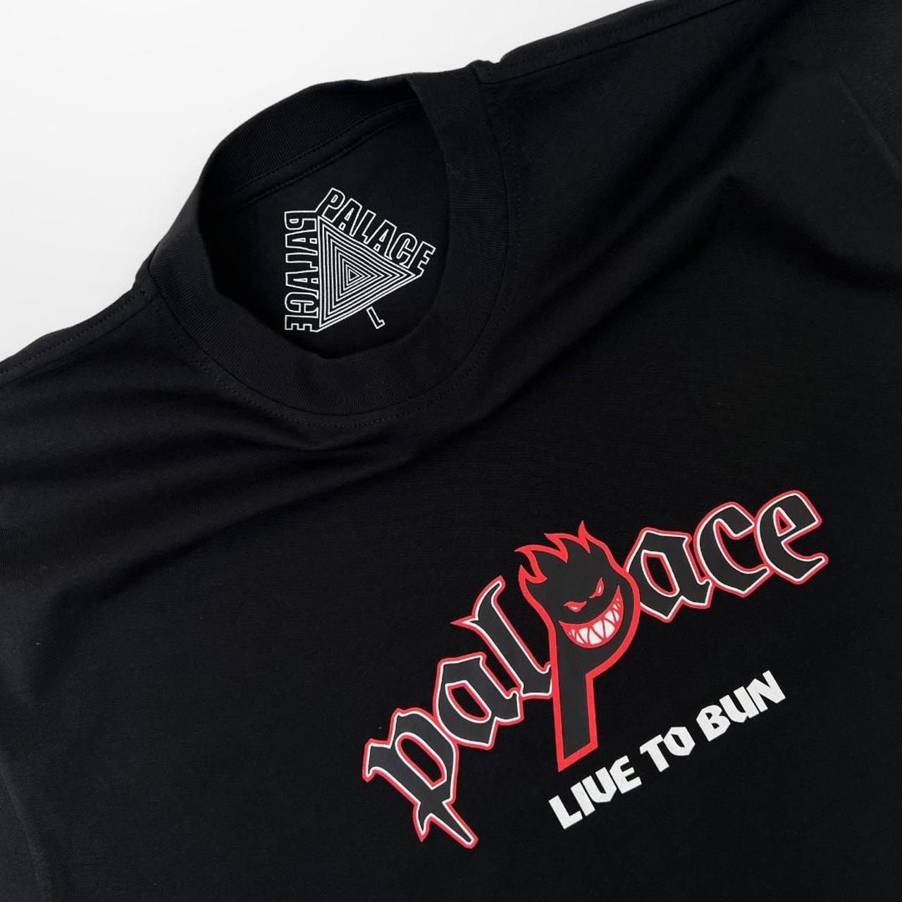 Palace x Spitfire P-Head 'Live To Bun' T-Shirt In Black & Red
