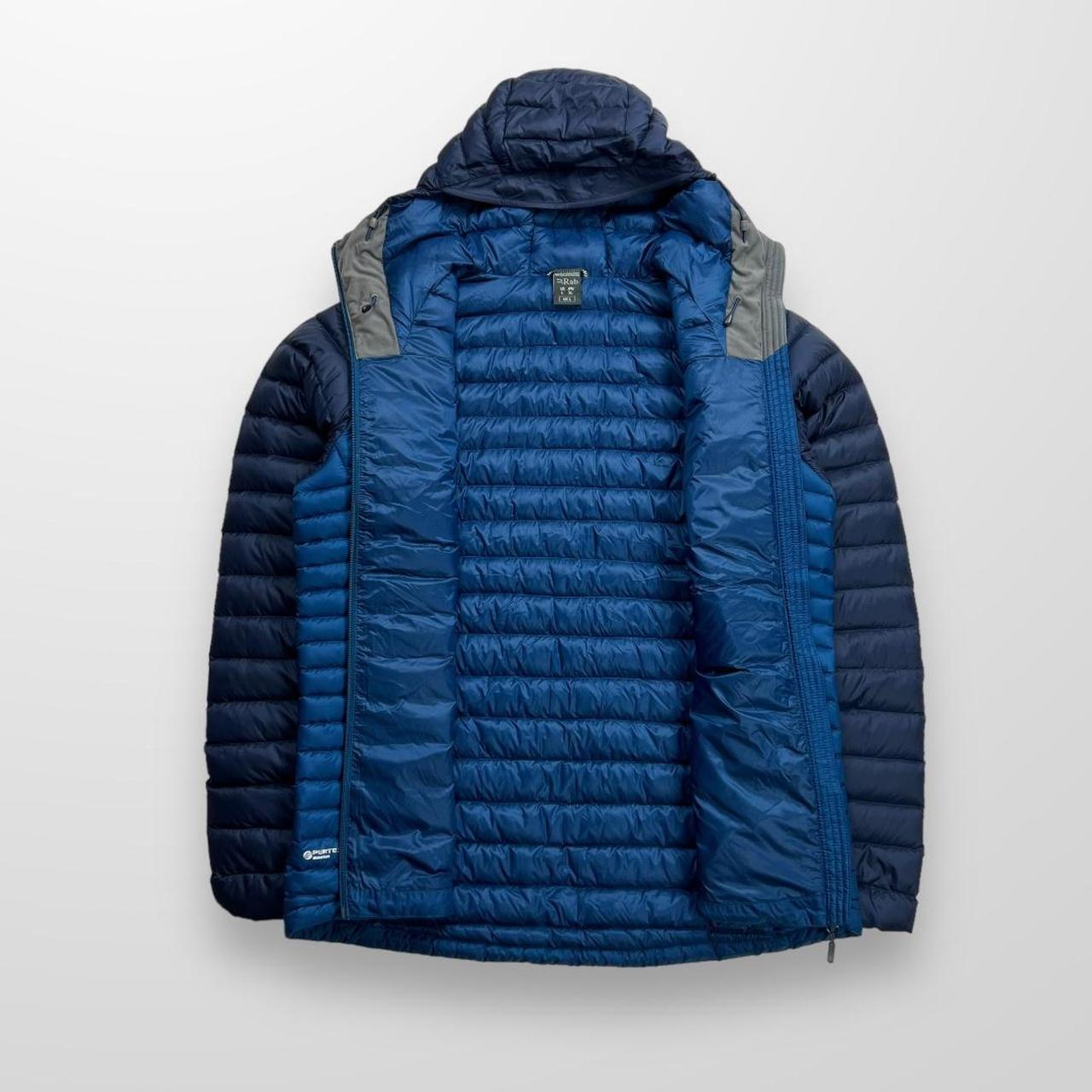 Rab Microlight Alpine Jacket In Two Tone Blue