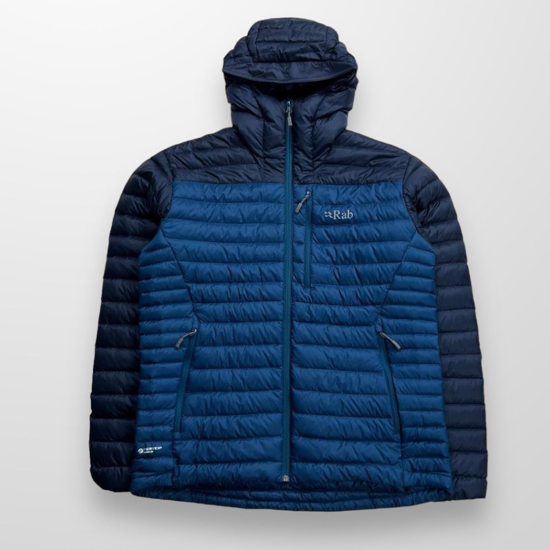 Rab Microlight Alpine Jacket In Two Tone Blue