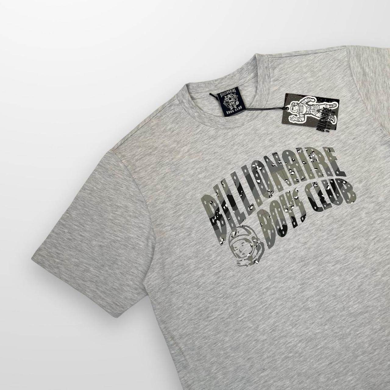Billionaire Boys Club Camo Arch Logo T-Shirt In Heather Grey
