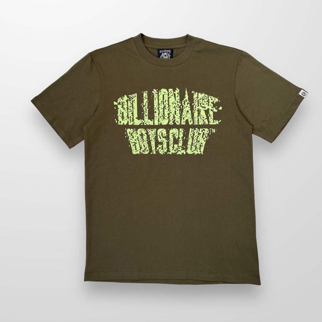 Billionaire Boys Club Static Logo T-Shirt In Olive Green