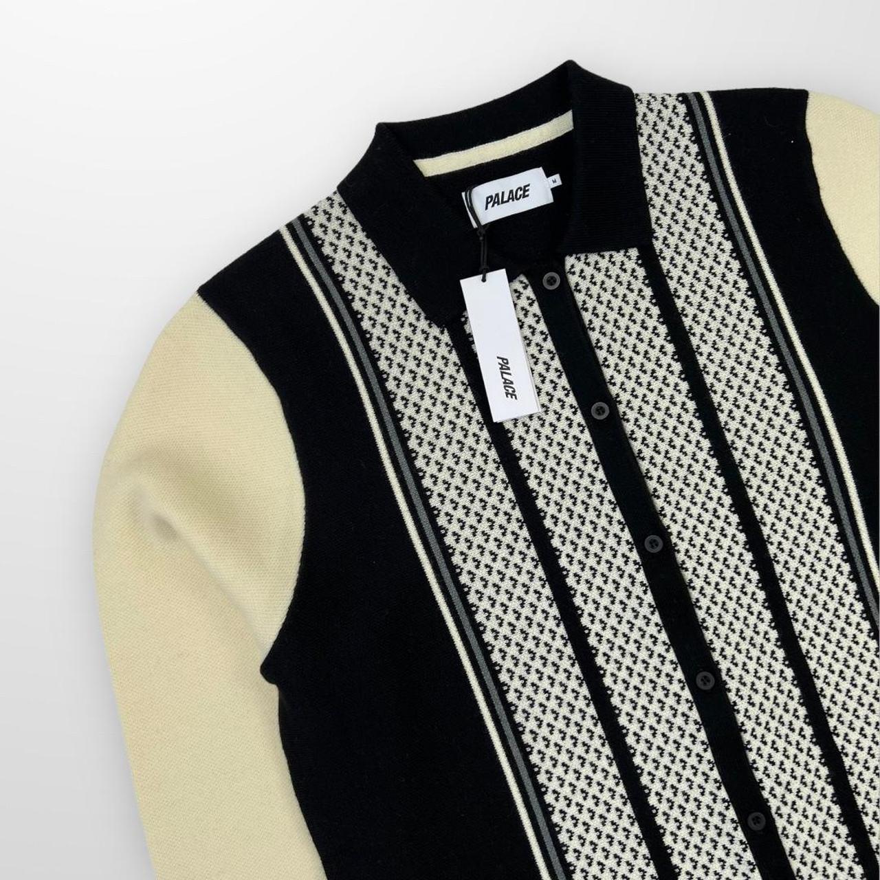 Palace London Knitted In Black & Cream