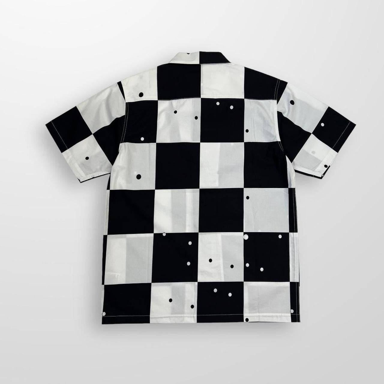 Billionaire Boys Club Space Check S/S Bowling Shirt In Black & White