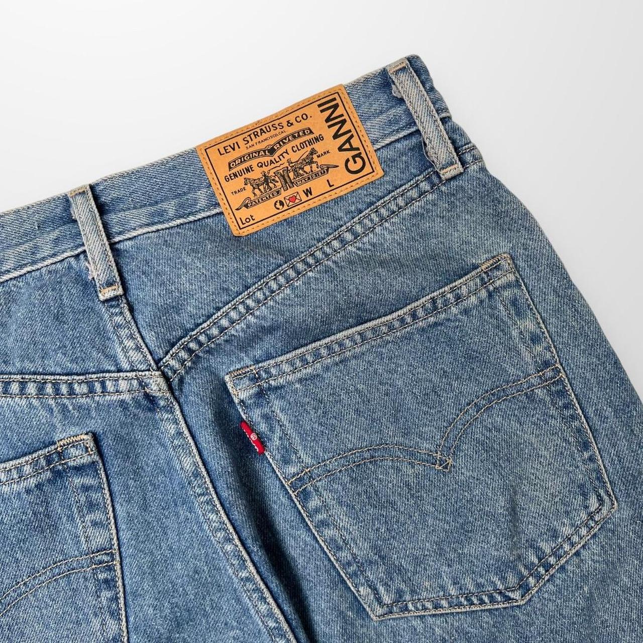 GANNI x Levi’s Straight Leg Jeans In Blue