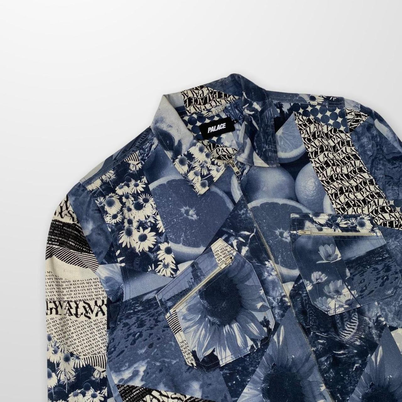 Palace Fruity Denim Jean Jacket In Blue