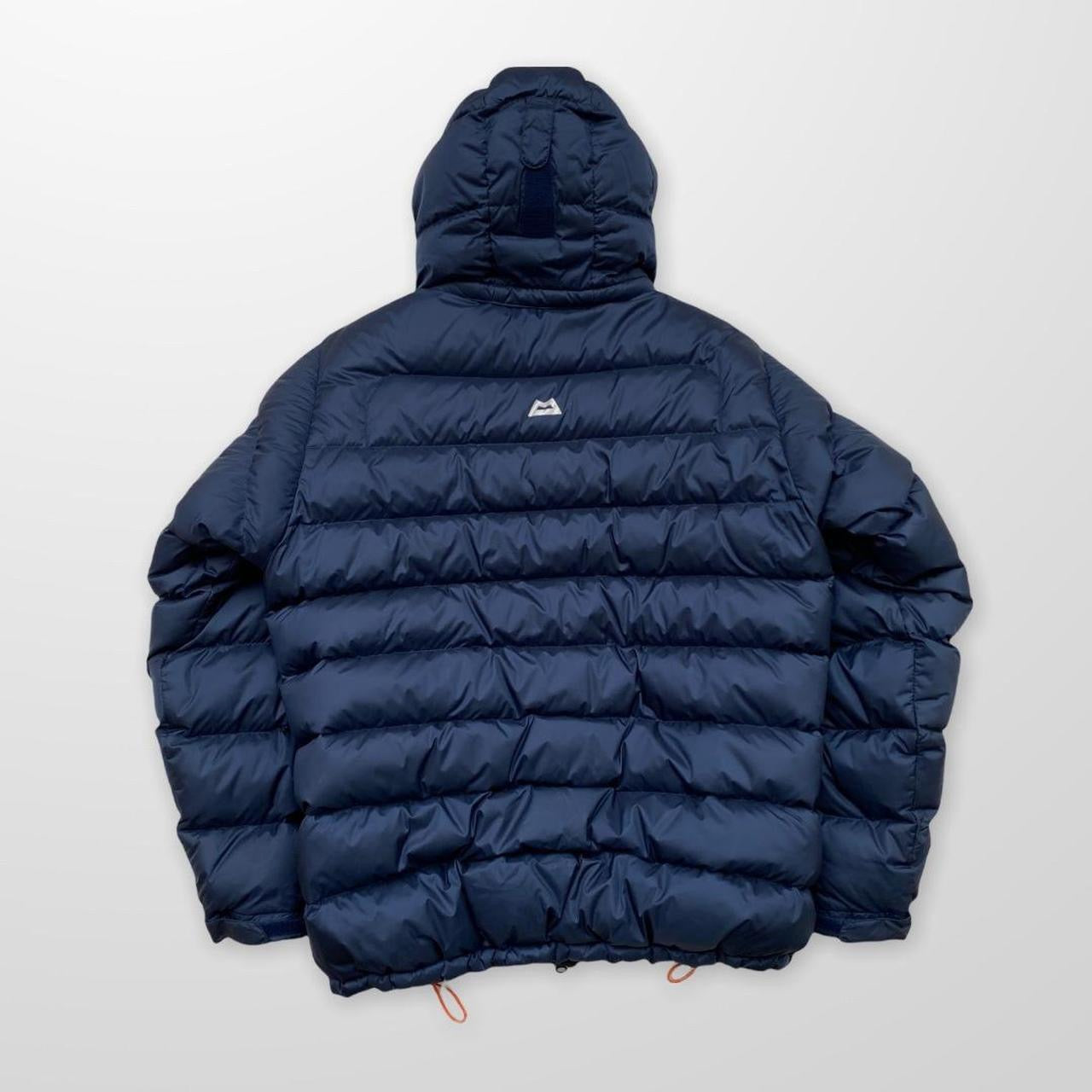 Mountain Equipment Lightline Down Puffer Jacket In Navy & Orange