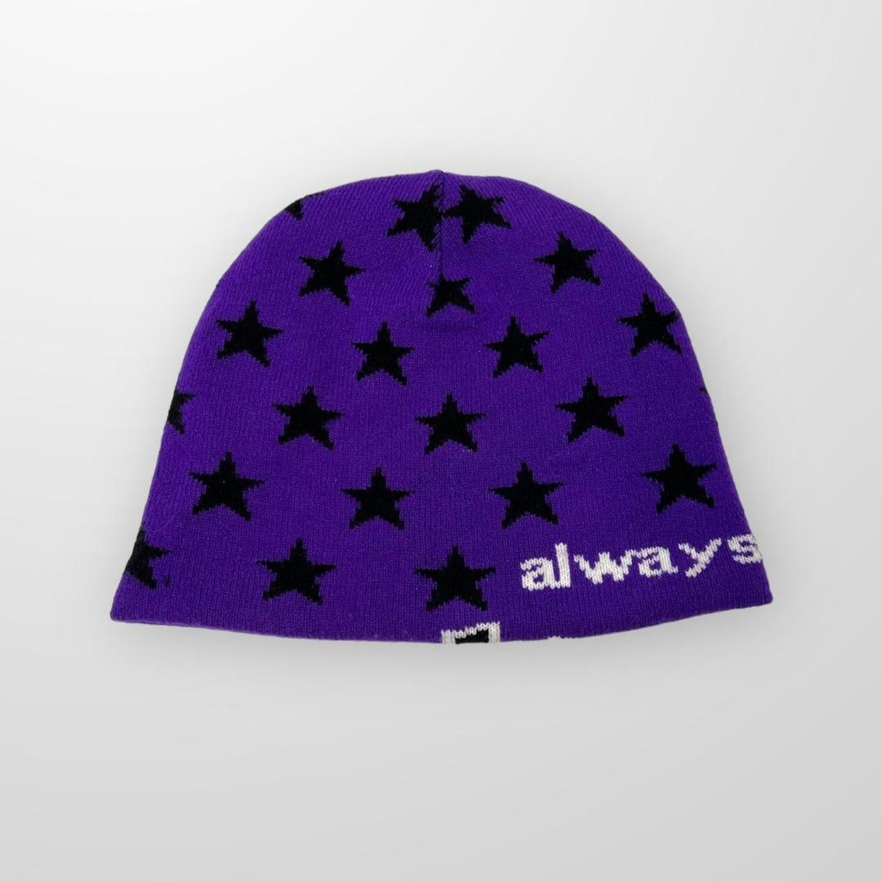 ADWYSD Purple Star Reversible Beanie