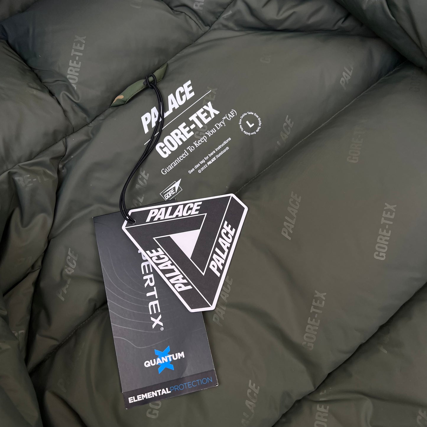 Palace Gore-Tex Down Parka In Woodland DPM Camo