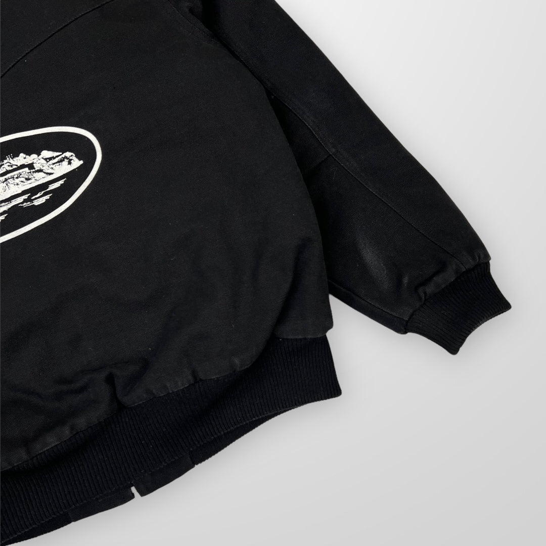 Corteiz Grind Wear Heavyweight Jacket In Black