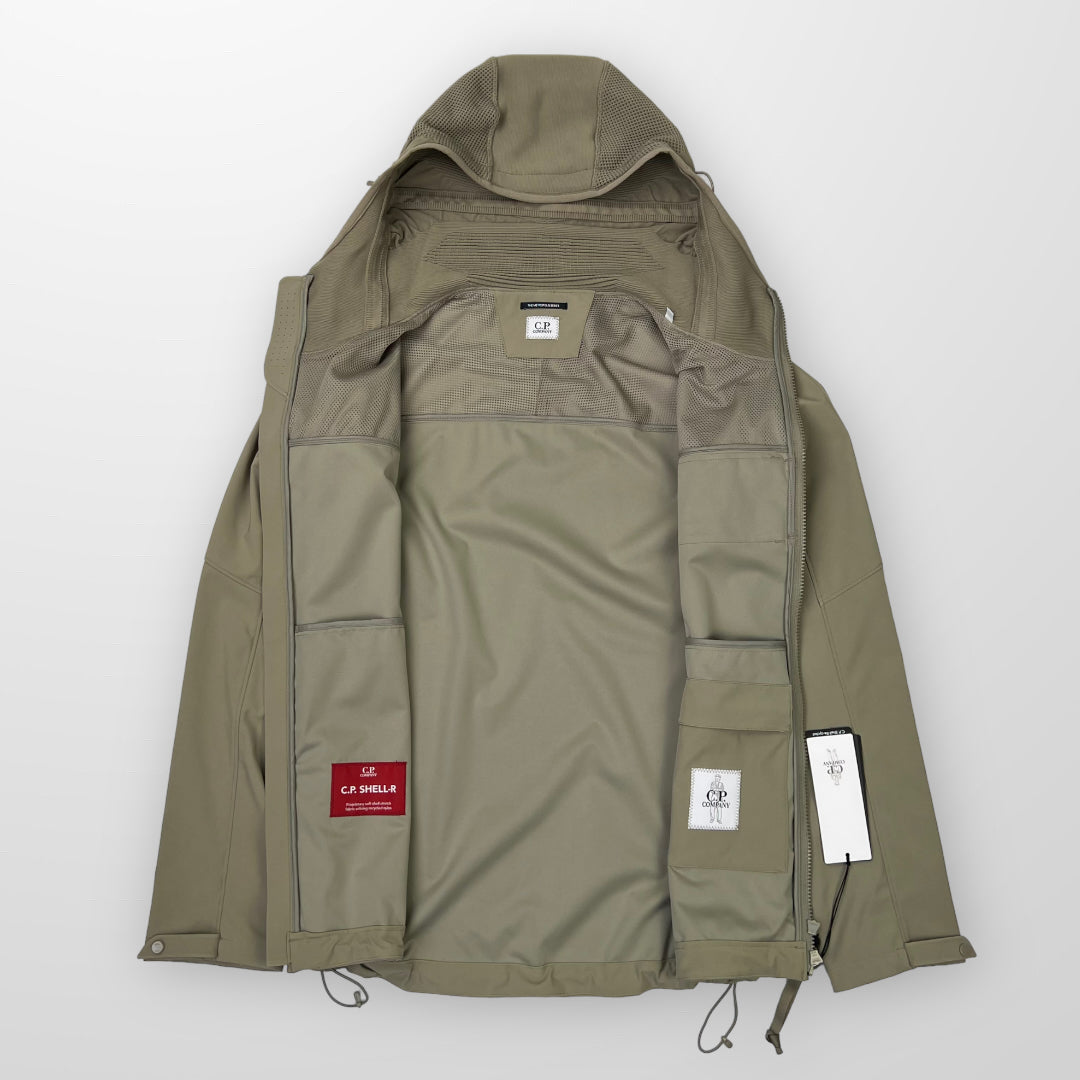 CP Company Soft Shell R Metropolis Jacket In Cream
