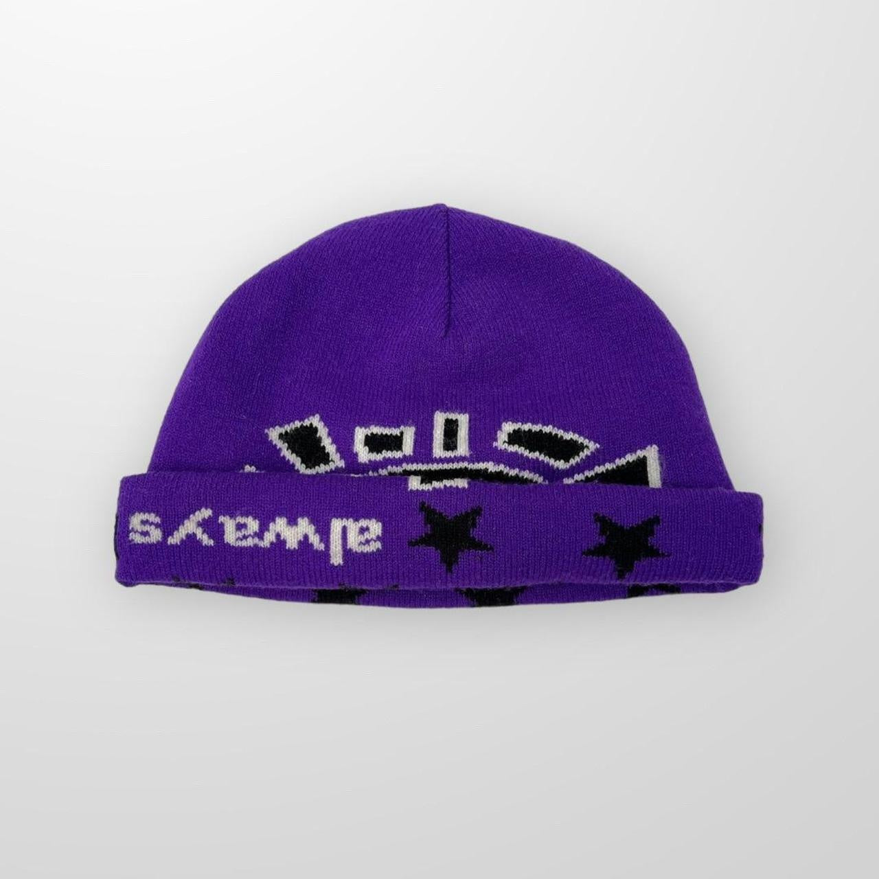 ADWYSD Purple Star Reversible Beanie